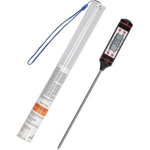 kwmobile digitale kookthermometer - Om in vlees en voedsel te steken - Voor in de keuken of BBQ - Ook als snoep- en oventhermometer