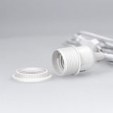 kwmobile - E27 Lampfitting - Snoerpendel - Wit - 3,5 Meter Snoer