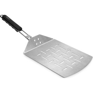 Navaris Pizzaschieber Faltbare Pizzaschaufel aus Edelstahl, 46x18 cm, auch für Grill