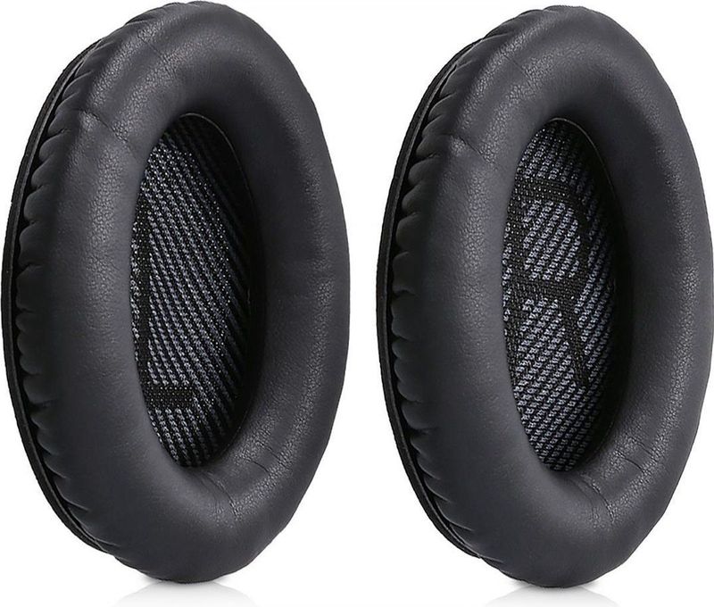 kwmobile - Earpads - Zwart - Kunstleer en Schuim