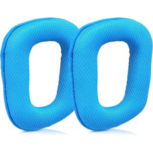 kwmobile - Oorkussens - Blauw - Kunstleer en Schuim