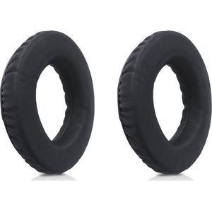 kwmobile - Oorkussens - Zwart - Kunstleer en Schuim