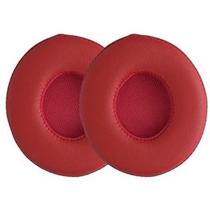 kwmobile - Oorkussens - Earpads voor Koptelefoon - Rood - Kunstleer en Schuim