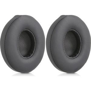 kwmobile 2x oorkussens geschikt voor Beats Solo 2 Wireless / Solo 3 Wireless - Earpads voor koptelefoon in donkergrijs