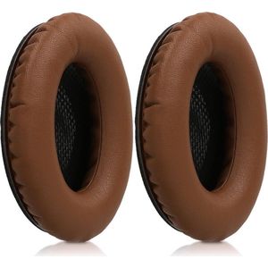 kwmobile - Earpads - Donkerbruin - Kunstleer en Schuim
