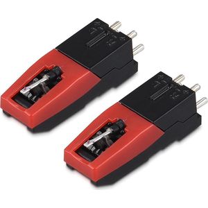 Navaris vervangende naald voor platenspeler – Universele stylus compatibel met Crosley, Ion, Jensen, Pyle, Philips, Auna, Zenith – Set van 2