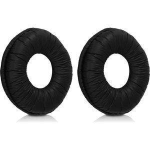 kwmobile - Oorkussens - Zwart - Kunstleer en Schuim