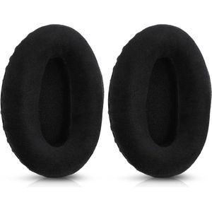 kwmobile - Fluwelen Oorkussens - Zwart - Geschikt voor Sennheiser HD600/HD650/HD545/HD580
