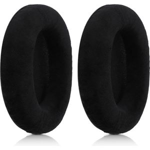 kwmobile 2x fluwelen oorkussens geschikt voor Sennheiser HD 559 / 569 / 599 koptelefoons - Kussens voor over-ear-koptelefoon in zwart