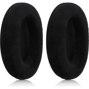 kwmobile - Fluwelen Oorkussens - Zwart - Geschikt voor Sennheiser HD 559/569/599