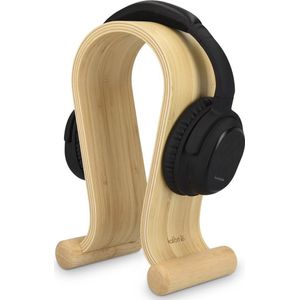 kalibri houten omega koptelefoon standaard - Universele standaard voor hoofdtelefoon - Koptelefoonstandaard - Bamboehout