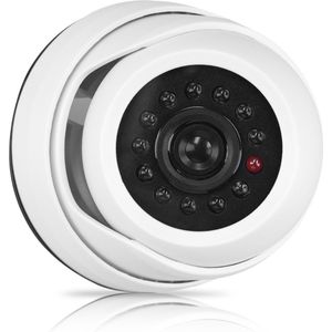 Kwmobile - Dummy Camera - Nep Beveiligingscamera - Wit - Werkt op Batterijen