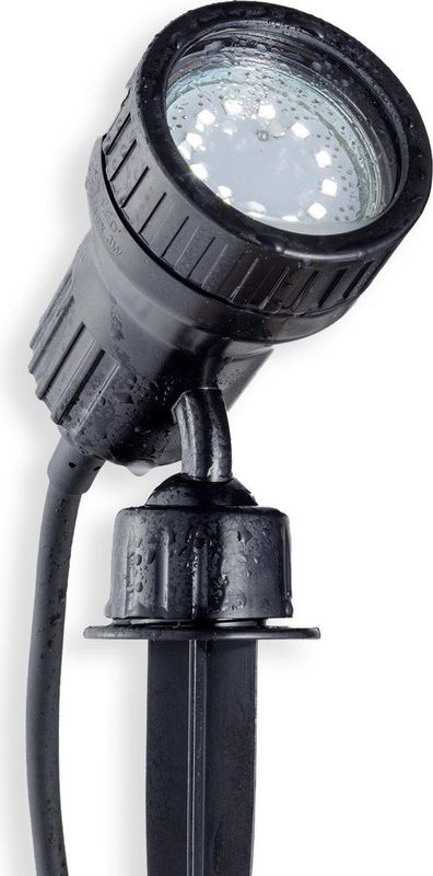 Gartenstrahler - 2,9W, 260lm, led, mit Stecker, Farbfilter, warmweiß, schwarz