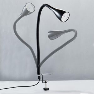 Dimbare LED Klemlamp - Verstelbaar - Zwart - GU10 5W