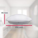 B.K.Licht LED Deckenleuchte, 1 flammig, Leuchtmittel LED-Board  LED fest integriert, LED Bad Deckenlampe Design Deckenstrahler IP44 Badezimmer Küche Flur
