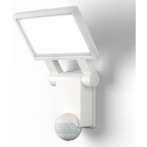 B.K.Licht - Buitenlamp - wandlamp - schijnwerper met bewegingssensor - wit IP44 - 4.000K - 2.000Lm - 20W LED