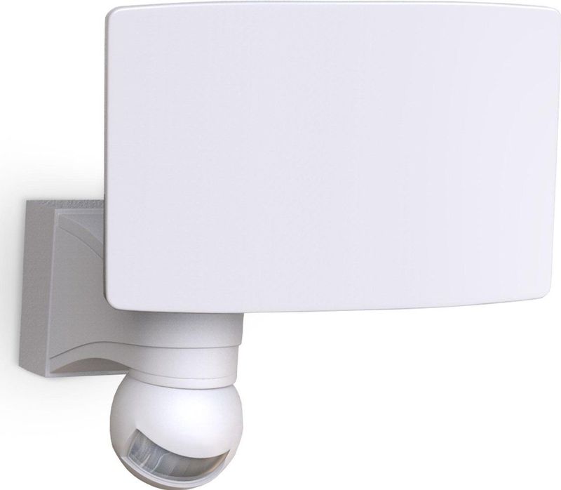 B.K.Licht Flutlichtstrahler Wandleuchte 20W 2.300lm 4.000K - BKL1290, LED fest integriert, Neutralweiß, Bewegungsmelder Außenleuchte Weiß IP44