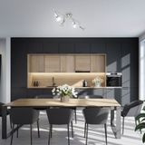 B.k.licht - Deckenstrahler - 20W, 1600lm, led, schwenkbar, GU10, neutralweiß, matt-nickel