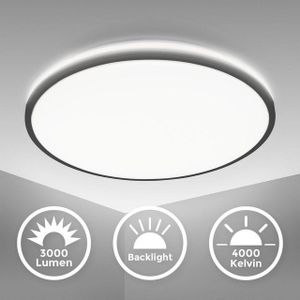 LED Deckenleuchte, schwarz, 1xLED/24W