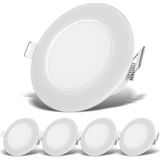 LED Einbauleuchten, IP65, 5er-Set, weiß, 5xLED/3W