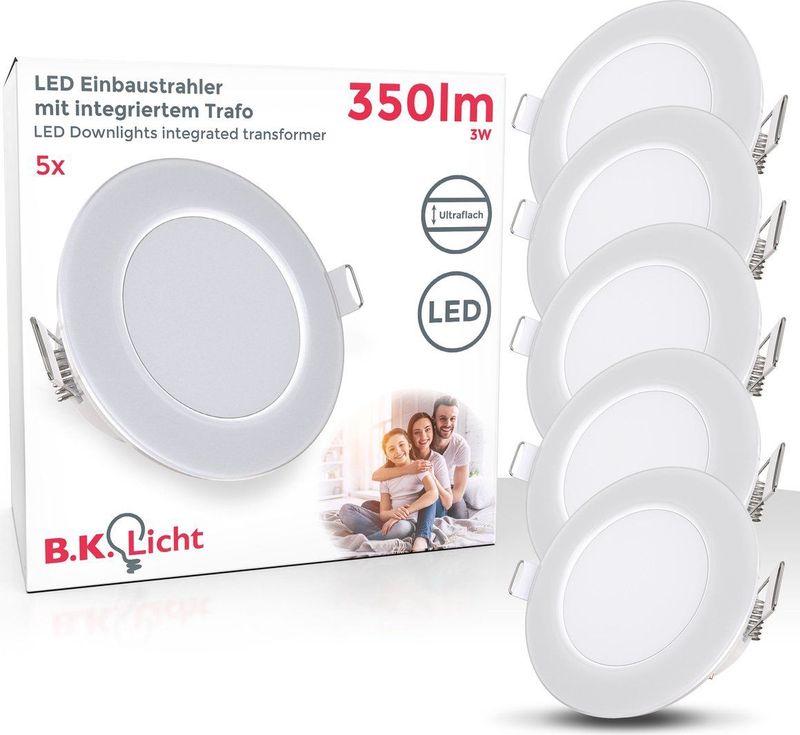 LED Inbouwspots - Wit - 5 Stuks - IP65 Waterdicht