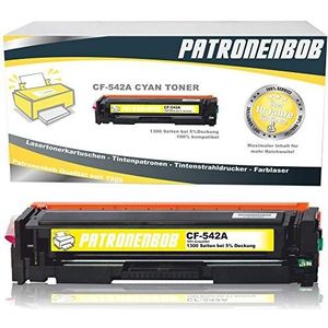 Patronenbob XL toner compatibel met HP CF540A-CF543A voor Color Laserjet Pro M-280nw M-281fdn M-281fdw M-254nw M-254dw - 203A geel