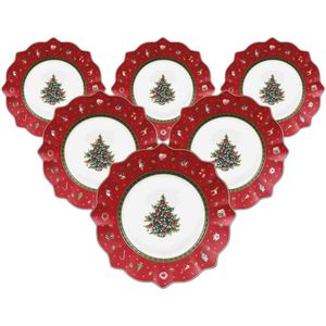 Ontbijtbord Villeroy & Boch Toy's Delight Rood (6-Delig)