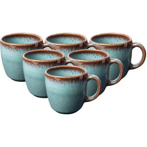Villeroy & Boch Lave Glace Koffiekoppen 190 ml (Set van 6)