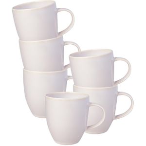 Mok Villeroy & Boch Crafted Cotton Wit (Set van 6)