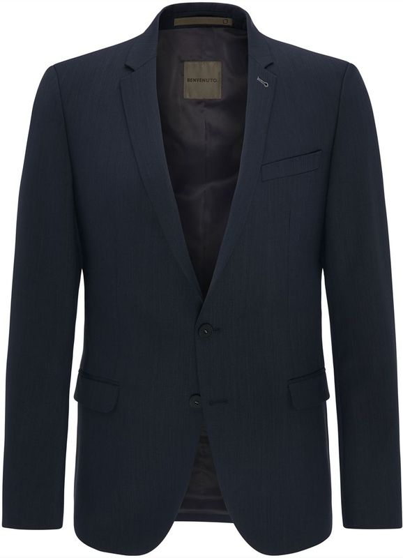 Benvenuto - Slim Fit Colbert - Groen - Katoen