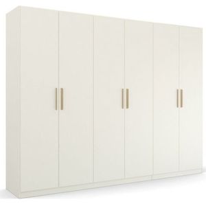 rauch Kledingkast Skandi by Quadra Spin Slaapkamerkast in landelijke stijl met massief houten grepen van wildeiken