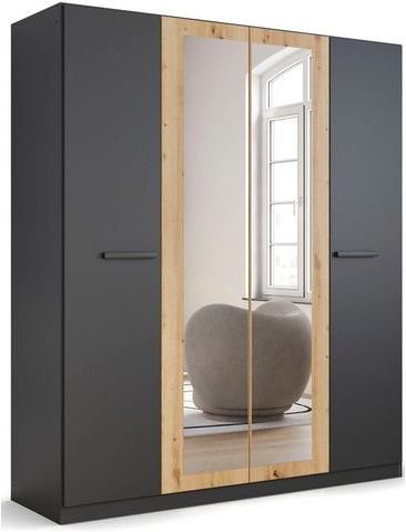 rauch Drehtürenschrank »Kleiderschrank Schrank Garderobe Garderobenschrank Stauraumwunder MODI«, optional mit Spiegel MADE IN GERMANY