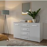 rauch Schubkastenkommode Sideboard Kommode Kombikommode KOLUNA mit Dekorfront, mit 4 Schubkästen und 2 Türen sowie Metallgriffen MADE IN GERMANY