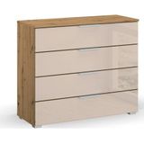 rauch Schubkastenkommode »Sideboard Kommode Schubkastenkommode KOLUNA mit Glasfront«, Breite 93 cm mit 4 großen Schubladen für viel Stauraum MADE IN GERMANY
