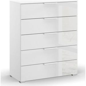rauch Schubkastenkommode Skat Meridian Kommode Sideboard Wäscheschrank, mit 5 Schubladen mit Glasfront in elegantem Design