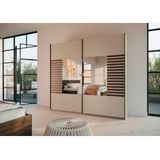 Schwebetürenschrank  Barea ¦ creme ¦ Maße (cm): B: 226 H: 210 Schränke > Kleiderschränke > Schwebetürenschränke - Sconto