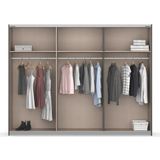 Schwebetürenschrank  Barea ¦ creme ¦ Maße (cm): B: 271 H: 210 Schränke > Kleiderschränke > Schwebetürenschränke - Sconto