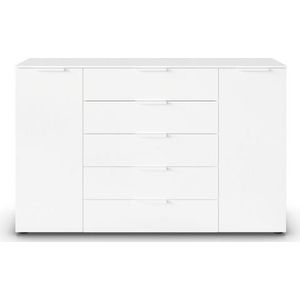 rauch Schubkastenkommode Flipp Schubladenkommode Wäscheschrank Schrank Bestseller OTTO´s Choice (Breite 160/180 cm mit 4 Einlegeböden), 2-türig mit 5 Schubladen und Soft-Close-Funktion in zwei Breiten