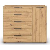 rauch Schubkastenkommode »Kommode Türkommode Sideboard Kombikommode FLIPP«, (Breite 120 cm mit 2 Einlegeböden), 1-türig mit 5 Schubladen und Soft-Close-Funktion