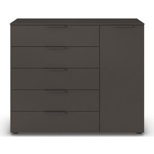 rauch Schubkastenkommode »Kommode Türkommode Sideboard Kombikommode FLIPP«, (Breite 120 cm mit 2 Einlegeböden), 1-türig mit 5 Schubladen und Soft-Close-Funktion