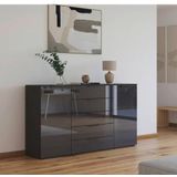 Sideboard  Flipp ¦ schwarz ¦ Maße (cm): B: 180 H: 100 Kommoden & Sideboards > Sideboards - Sconto