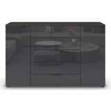 Sideboard  Flipp ¦ schwarz ¦ Maße (cm): B: 160 H: 100 Kommoden & Sideboards > Sideboards - Sconto