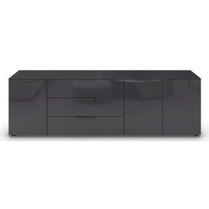 rauch Kombikommode »Kommode Türkommode Sideboard Kombikommode FLIPP mit Glasfront«, (Breite 200 cm mit 2 Einlegeböden), 3-türig, 3 Schubladen, Soft-Close-Funktion, Oberboden und Front Glas