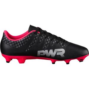 Puma evoPOWER Vigor 4 FG Voetbalschoen Heren  Sportschoenen - Maat 46 - Mannen - zwart/zilver/roze