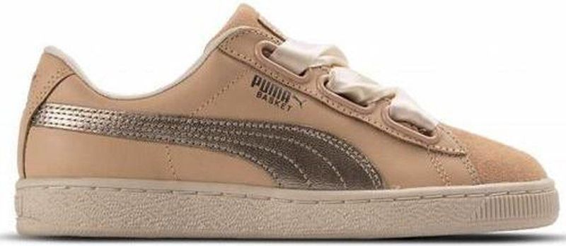 Puma - Basket Heart Up - Sneakers - Beige - Suède