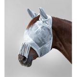 Waldhausen Fliegenmaske mit Ohrenschutz und Fransen - Silver Grey (Pony)