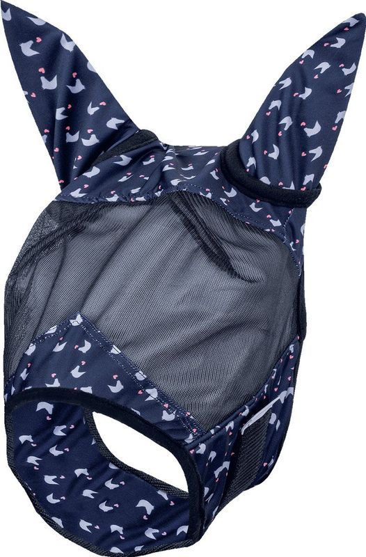 Waldhausen Fliegenmaske Lucky nachtblau/Lucky Heart (Pony)