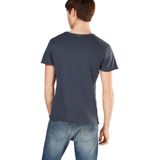 Key Largo - Shirt - Duifblauw - Henley Hals - Kwartmouw