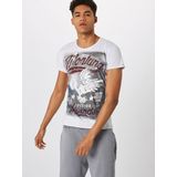 KEY LARGO - Mt Montana Round T-shirt - Wit - Heren