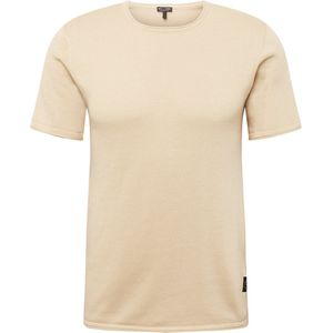 KEY LARGO Heren LUKAKU rond T-shirt, zand (1005), L